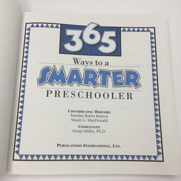365 Ways to a Smarter Preschooler Activity Book Burton MacDonald Rain Bug Bubble - Picture 2 of 10